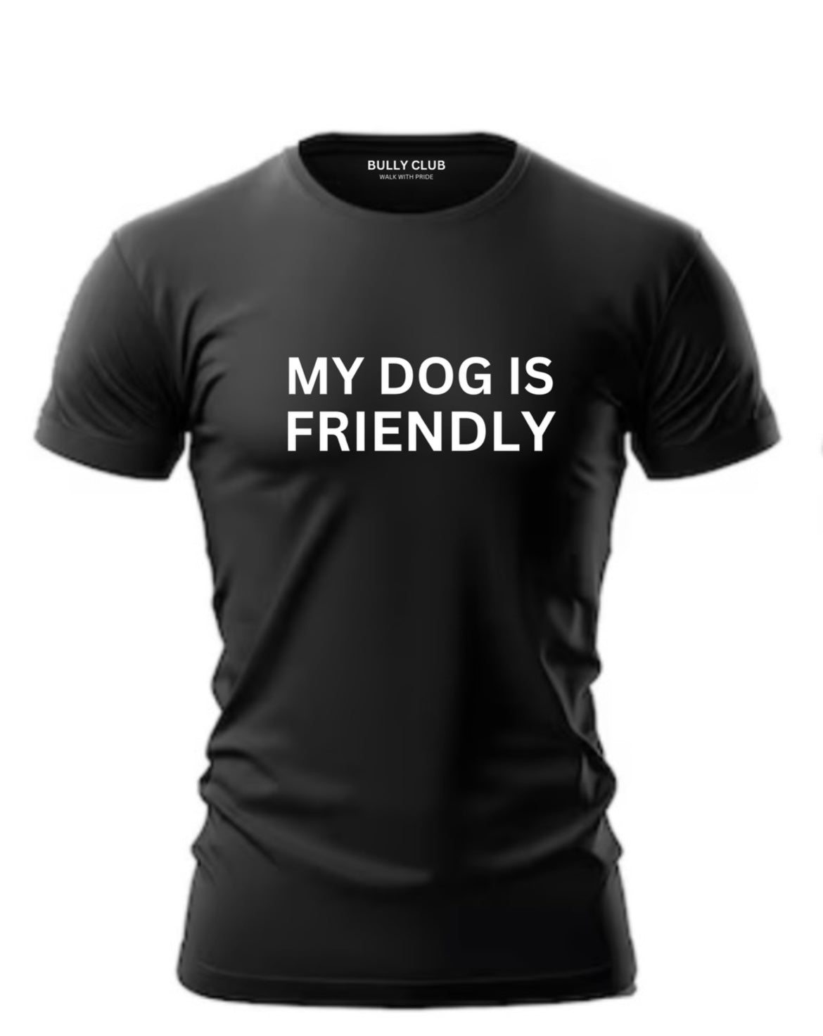 MY DOG IS FRIENDLY T-SHIRT